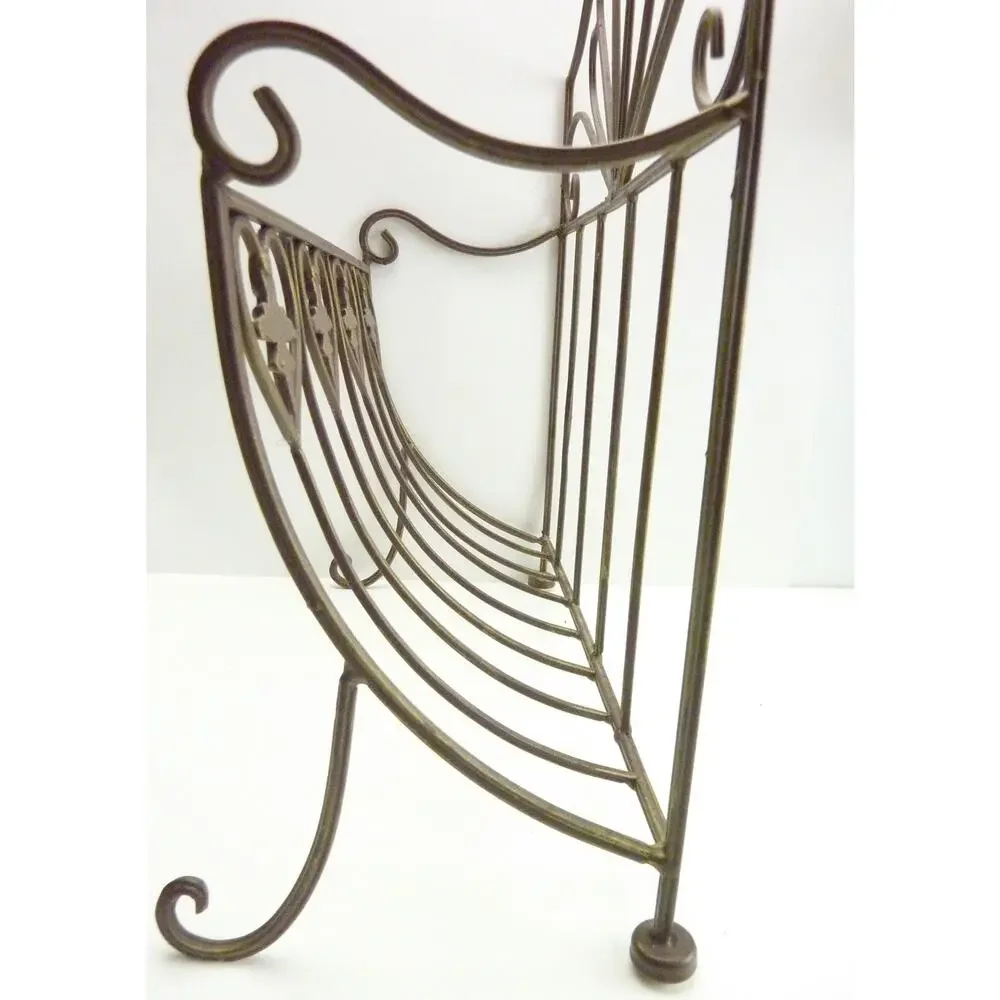 Vintage Magazine Holder Rack 80s Decor